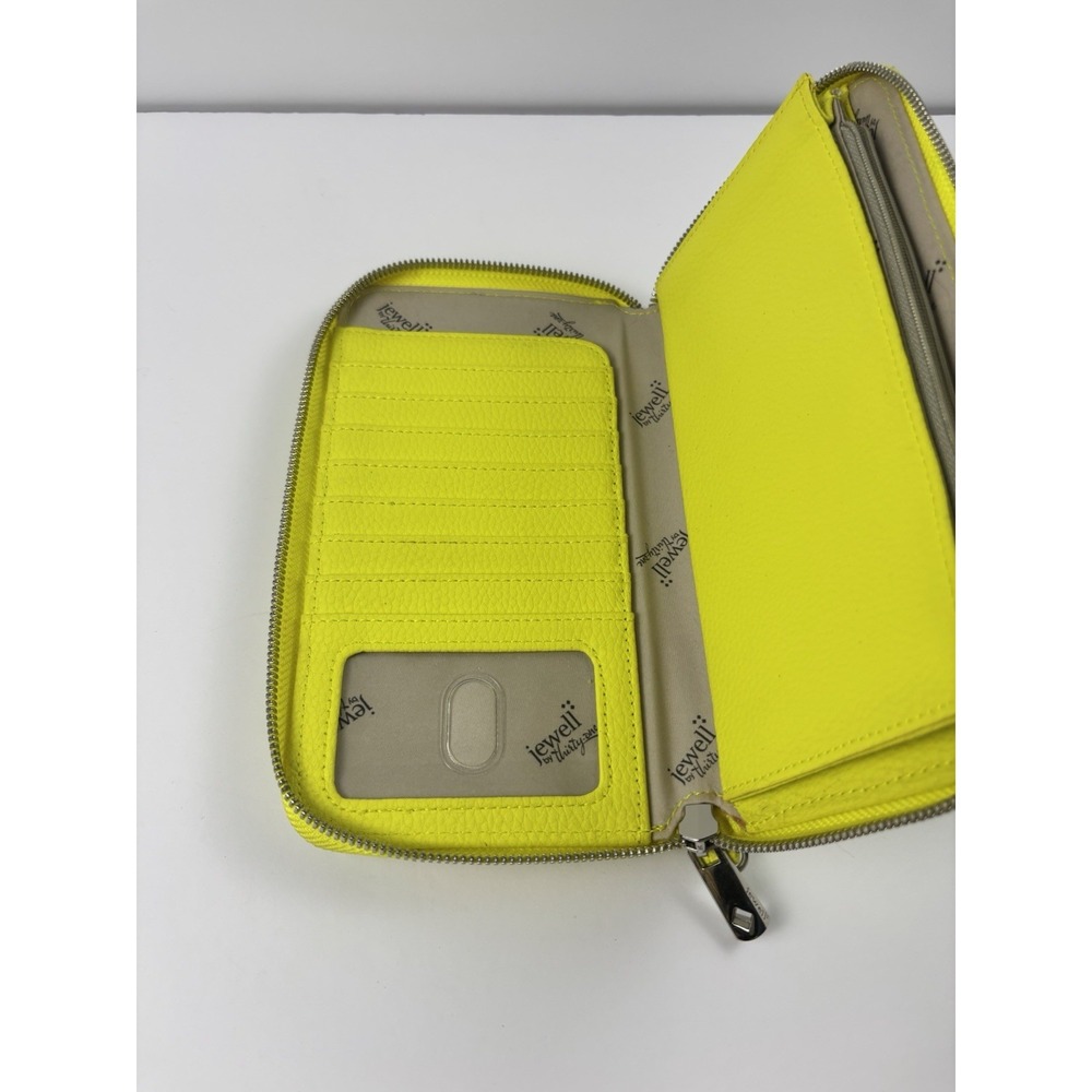 Thirty One Jewell Zip-Around Wallet - Bright Yellow - Flashy Retro Y2K Fun - Picture 6 of 9